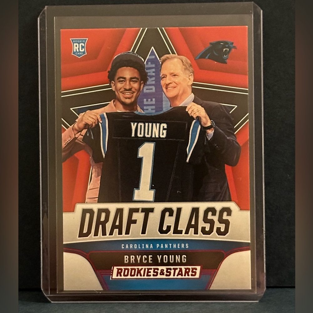 2022 Bruce Young Rookies and Stars Draft Class Rookie Card